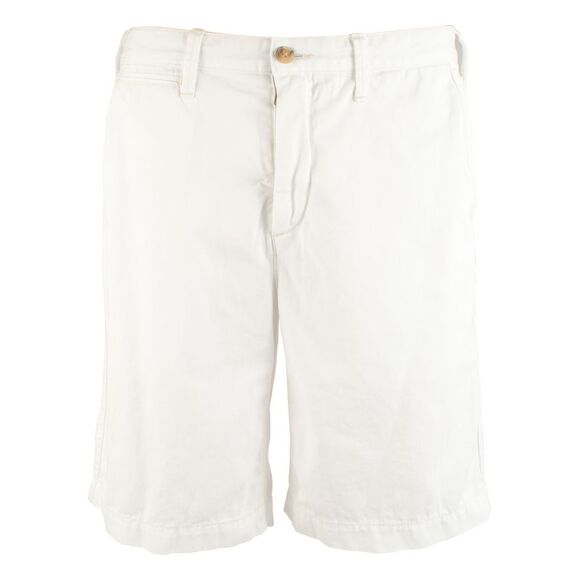 Men's Relaxed Fit Flat Front Chino Shorts White 31 - Picture 6 of 6